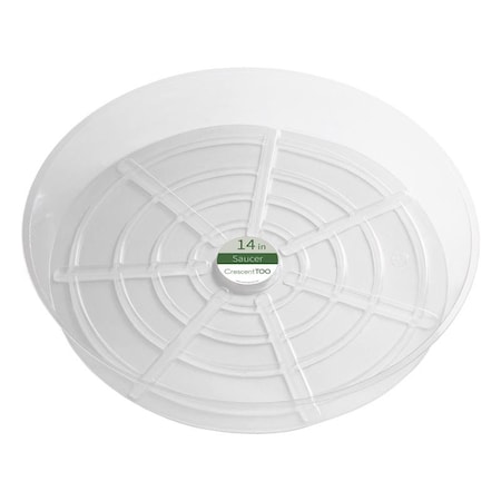 Crescent Garden Crescent Garden 2 in. H X 14 in. D Plastic Plant Saucer Clear BV140S00C